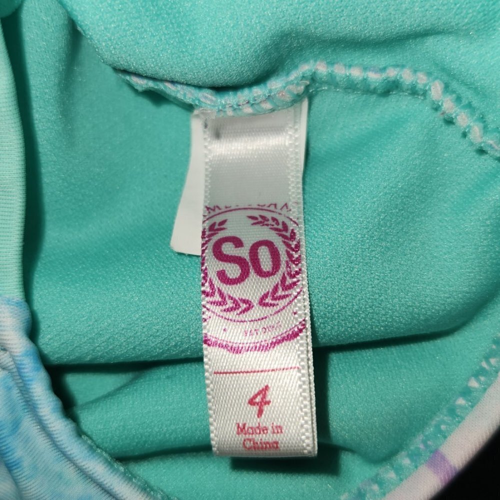 SO Brand Girls Mermaid One Piece Bathing Suit || sz4 - Picture 5 of 5